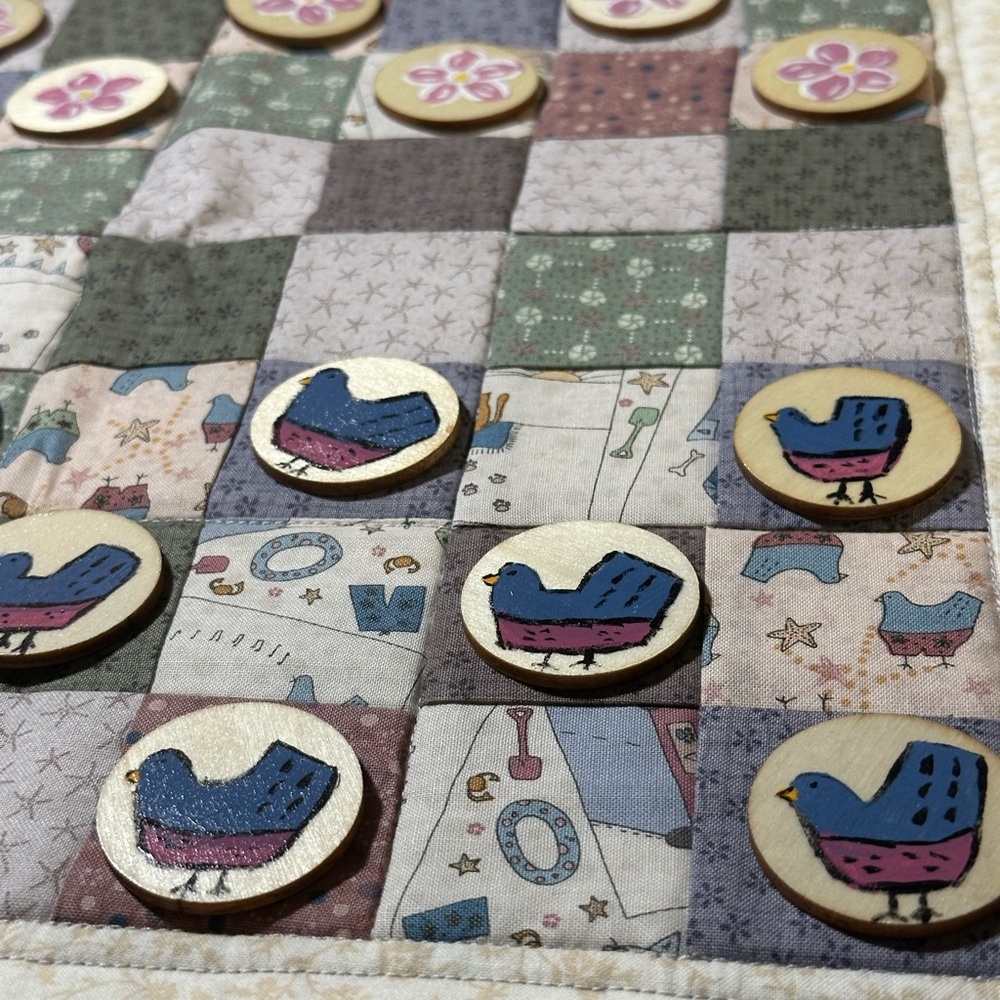 Handmade Patchwork Checkerboard Quilt Set - Picture 4 of 14